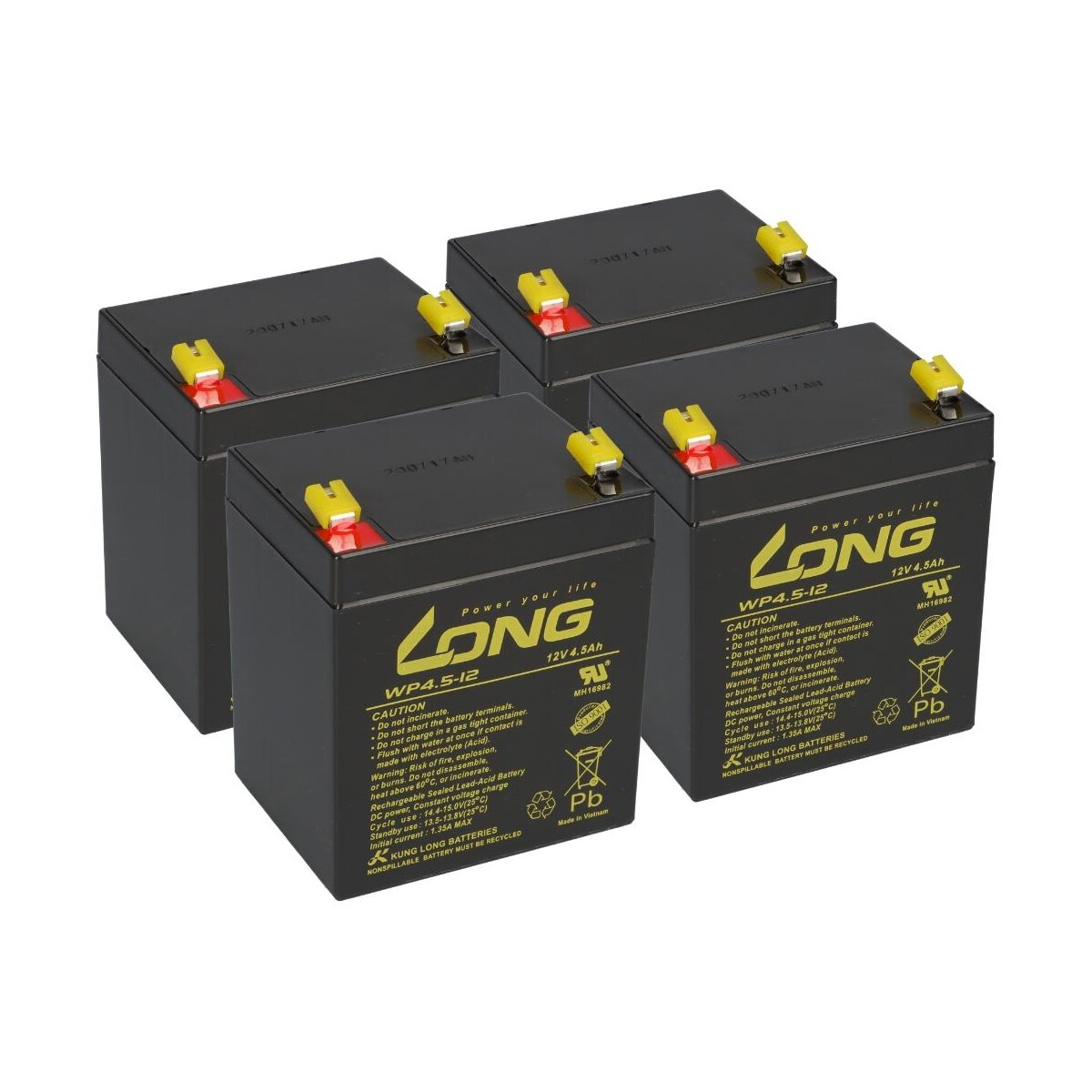Belkin OmniGuard F6C150-RKM-2U Ersatzakku – 4x 12V / 4,5Ah AGM