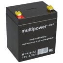 Multipower Blei Akku MP4,5-12  Pb 12V 4,5Ah AGM