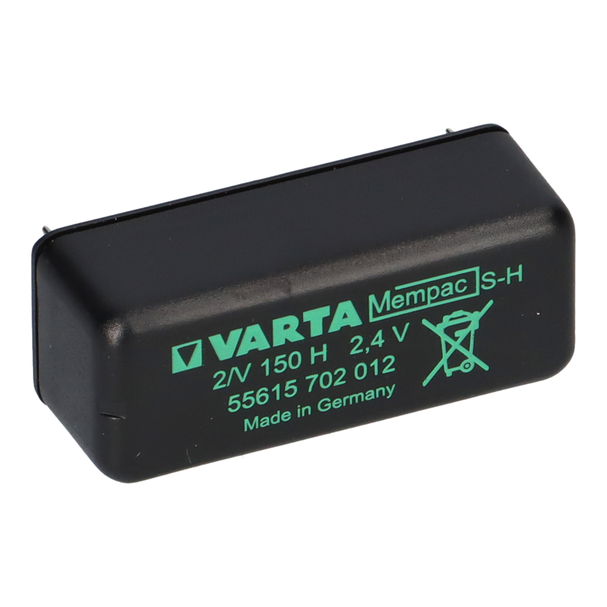 Varta Mempac 2/V150H 2,4V / 150mAh Print 2/2 ++/-- VKB 55615 702 012