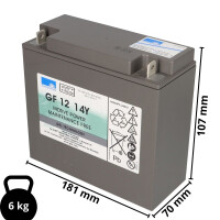 Exide Sonnenschein GF 12 014 Y F 12V 14Ah dryfit Gel Traktio