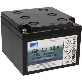 Exide Sonnenschein GF 12 022 Y F dryfit Blei Gel Antriebsbatterie 12V 22,2Ah VRLA AGM