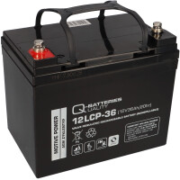 Q-Batteries 12LCP-36 12 V 36 Ah AGM Deep-Cycle-Akku 1