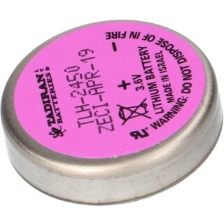Tadiran Lithium 3,6V Batterie TLH-2450/P 1/10C - 2 Pins an der Unterseite -55ºC bis +125ºC Hochtemperatur