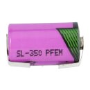 Tadiran Lithium 3,6V Batterie SL 350/T 1/2AA - Zelle, mit Lötfahnen U-Form