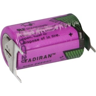 Tadiran Lithium 3,6V Batterie SL 350/PT 1/2AA - Zelle, Print 1/2