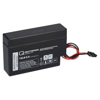 Q-Batteries 12LS-0.8 12V 0,8Ah AGM Blei-Vlies Akku Heim & Haus