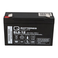 Q-Batteries 6LS-12 6 V 12 Ah AGM Bleiakku VdS G112001 4