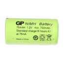 6x GP GP75AAH Akku 2/3AA Mignon NiMH Akku 1,2V 750mAh