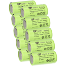 10x GP GP75AAH Akku 2/3AA Mignon NiMH Akku 1,2V 750mAh