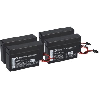 4x Q-Batteries 12LS-0.8 12V 0,8Ah AGM Blei-Vlies Akku Heim & Haus