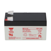 Yuasa NP1.2-12 AGM-Bleiakku 12V 1,2Ah VdS – Faston F1 