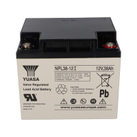 Yuasa NPL38-12I Longlife AGM-Bleiakku 12V 38Ah 4