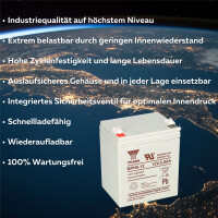Yuasa NPH5-12 High-Rate AGM-Bleiakku 12V 5Ah – Faston 