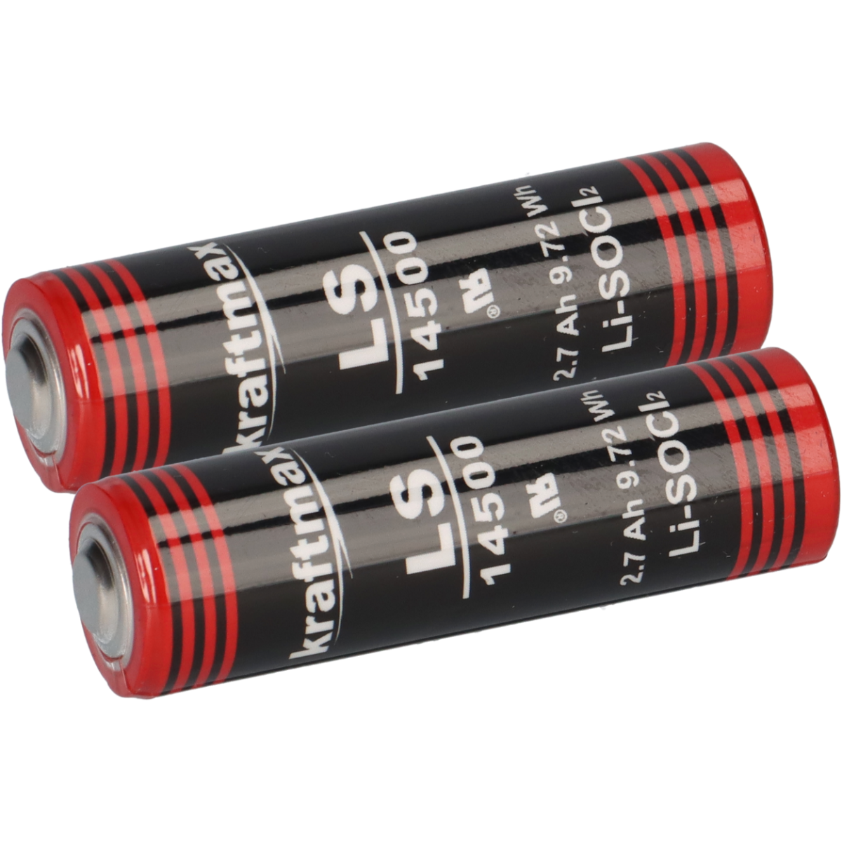 2x Kraftmax Lithium 3,6V Batterie LS14500 ER14505 AA - Zelle