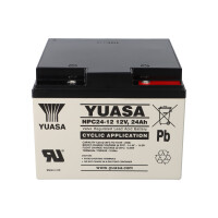 Yuasa NPC24-12I zyklenfester AGM-Bleiakku 12V 24Ah – M