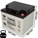 Yuasa Blei-Akku REC50-12I Pb 12V 50Ah Zyklenfest, M5 Innengewinde