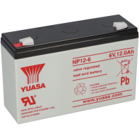 Yuasa Blei-Akku NP12-6 Pb 6V / 12Ah VdS, productbox