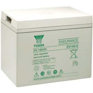 Yuasa Blei-Akku EN160-6 Pb 6V / 163Ah C10 12-Jahresbatterie, M8 Innen