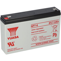 Yuasa Blei-Akku NP7-6 Pb 6V / 7Ah Faston productbox