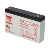 Yuasa NP7-6 AGM-Bleiakku 6V 7Ah – Faston F1 4,8 mm 7