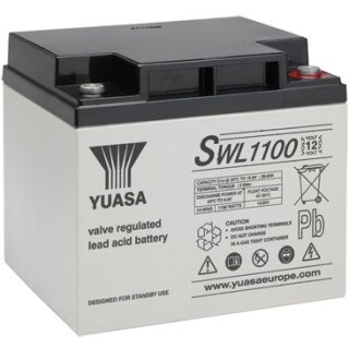 Yuasa Blei-Akku SWL1100 Pb 12V / 40,6Ah 10-12 Jahresbatterie, M5 innen