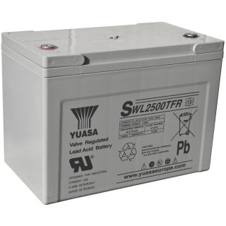 Yuasa Blei-Akku SWL2500TFR Pb 12V / 93,6Ah - Flame Retardant 10-12 Jahresbatterie, M6 innen