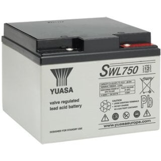 Yuasa Blei-Akku SWL750 Pb 12V / 25Ah 10-12 Jahresbatterie, M5 innen