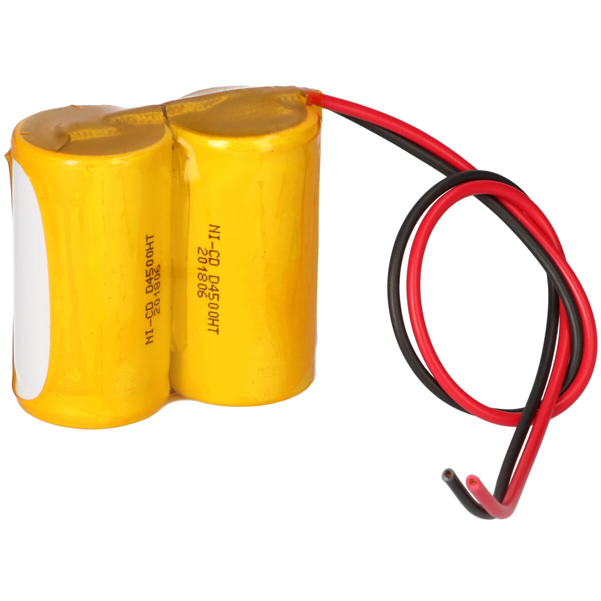 NiCd Notleuchten-Akkupack 2,4V 4,5Ah Mono D – Reihe mit Kabel
