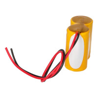 Notleuchten-Akku 2,4V 4,5Ah NiCd F1x2 D-Zellen mit Kabel 3