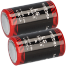 2x XCell Lithium 3,6V Batterie ER34615 D Zelle