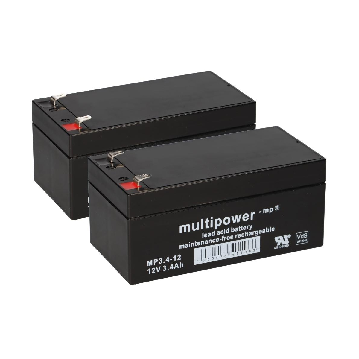 Ersatzakku für Alber Scalamobil 2 x 12V 3,4Ah 24V Blei Akku