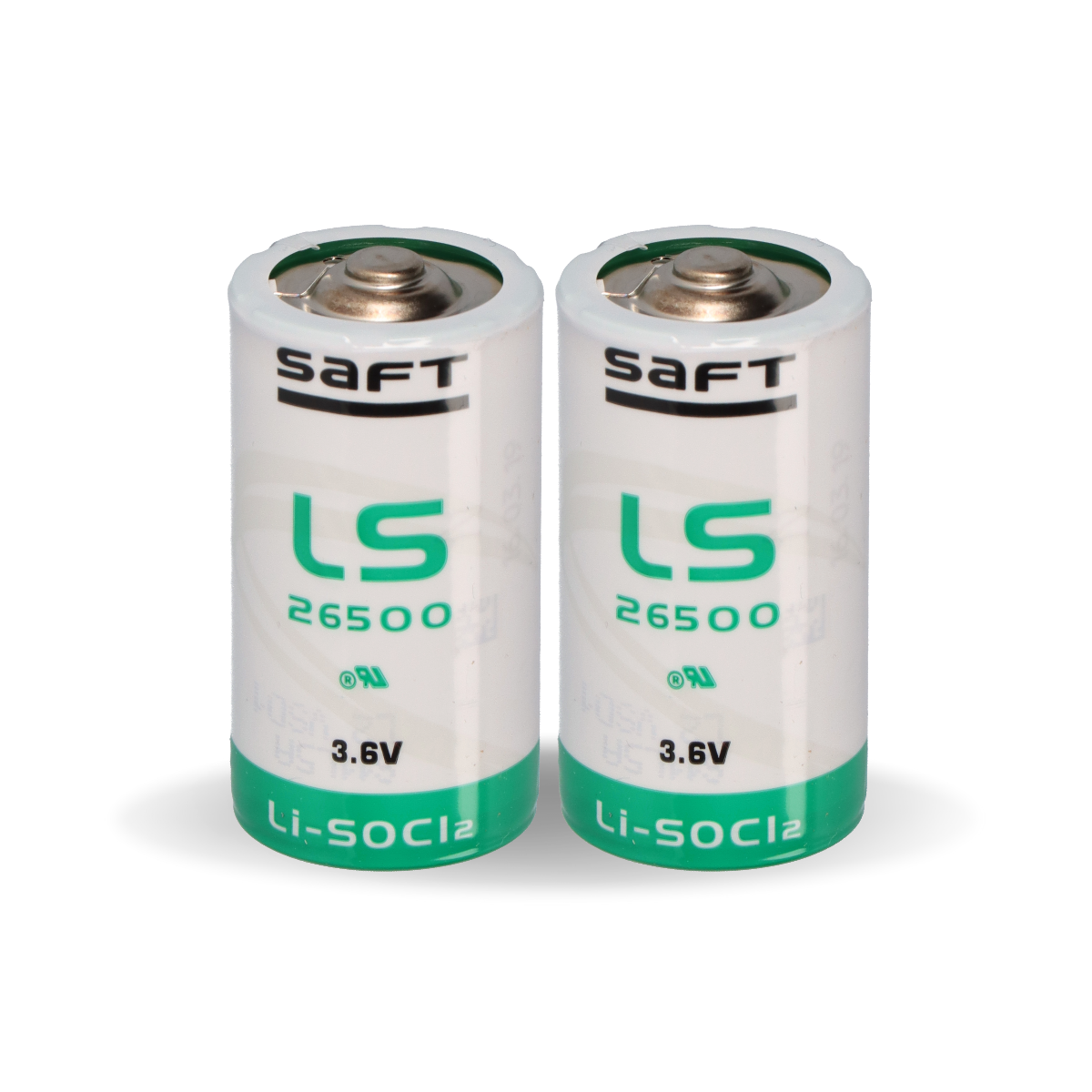 2x Saft Lithium 3,6V Batterie LS 26500 PLUS C Baby - Zelle