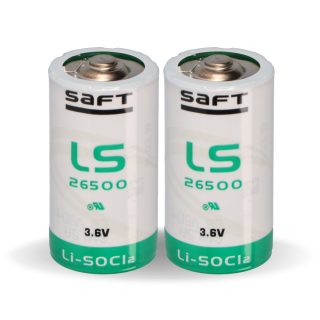 2x Saft Lithium 3,6V Batterie LS 26500 PLUS C  Baby - Zelle