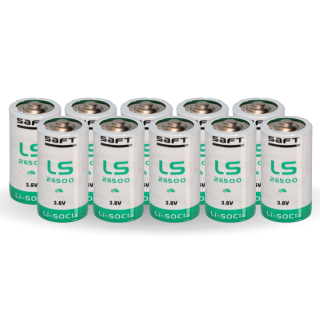 10x SAFT Lithium Batterie Baby C LS 26500 3,6V 7,7Ah Lithium-Thionylchlorid