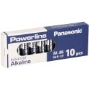 10x MIGNON AA LR6 MN1500 Batterie PANASONIC POWERLINE...