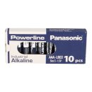 10x MICRO AAA LR03 MN2400 Batterie PANASONIC POWERLINE...