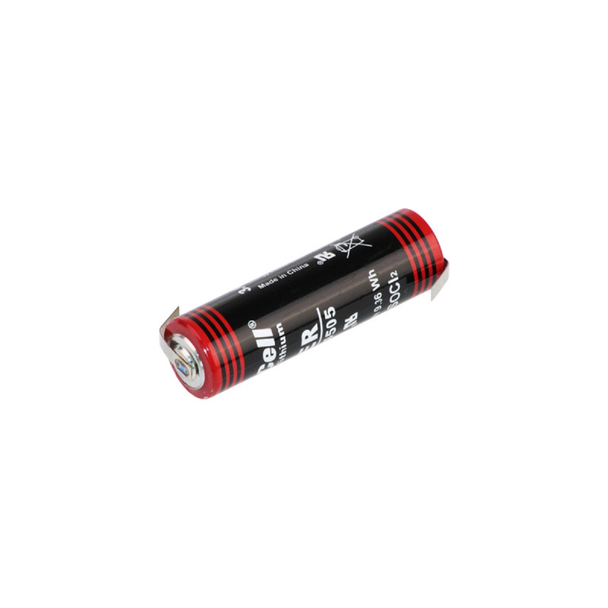 Kraftmax Lithium 3,6V Batterie LS14500 ER14505 AA - Zelle mit Z-Lötfahne