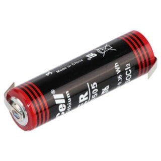 Kraftmax Lithium 3,6V Batterie LS14500 ER14505 AA - Zelle mit Z-Lötfahne