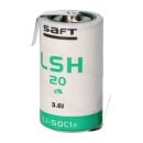 Saft Lithium 3,6V Batterie LSH 20 D - Zelle mit Z-Lötfahne