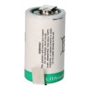 Saft Lithium 3,6V Batterie LSH 20 D - Zelle mit Z-Lötfahne
