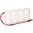 Akkupack 4,8V 2500 mAh C NiCd Notleuchten HT 20cm Kabel Reihe F41NICD2500