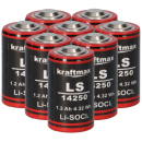 8x Kraftmax Lithium 3,6V Batterie LS14250 1/2 AA - Zelle...