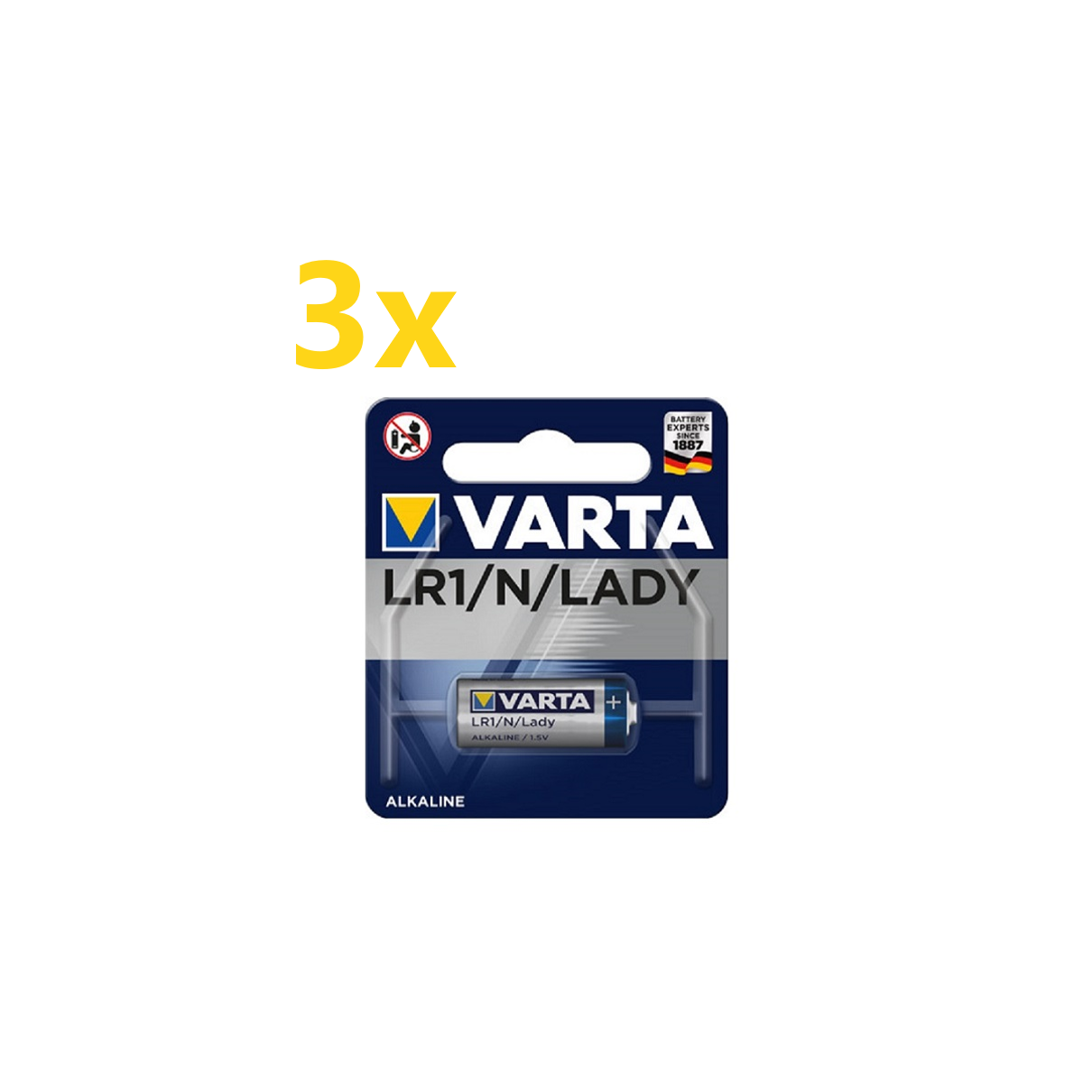 3x Varta Professional Electronics 4001 Lady Batterie 1er Blister