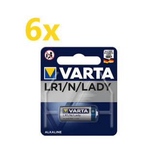 6x Varta Professional Electronics 4001 Lady Batterie 1er Blister