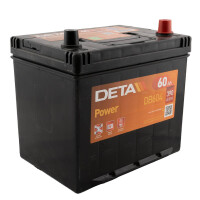 DETA DB604 Autobatterie 12V 60Ah mit Pluspol rechts 1
