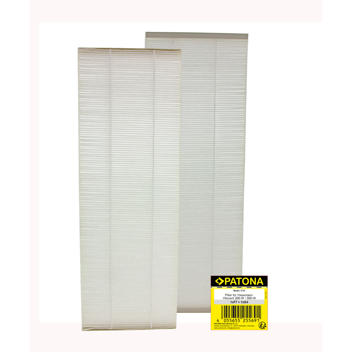 PATONA Filter-Set G4 + F7 für Viessmann Vitovent 200-W / 300-W – Ersatzfilter für saubere Luft