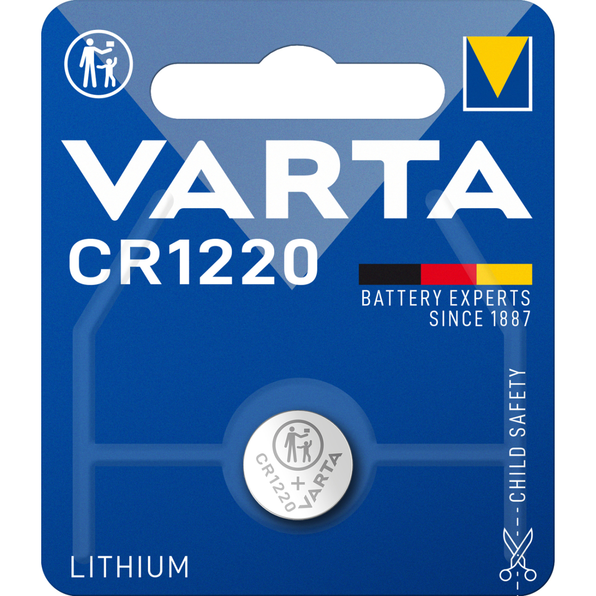 VARTA CR1220 Lithium-Knopfzelle 3V
