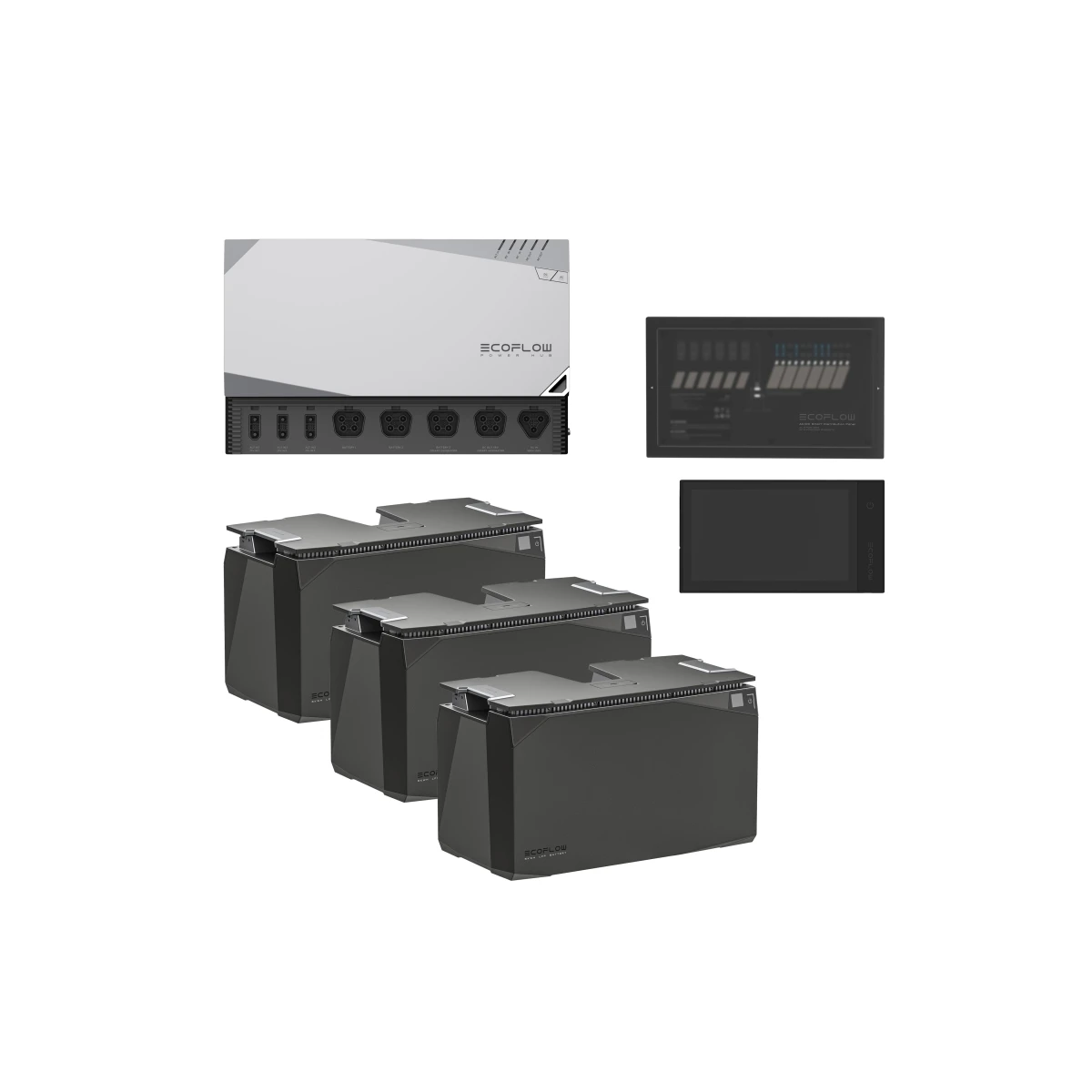 EcoFlow Power Hub 5 kVA Set mit 15 kWh LFP-Speicher – 48V Power Kit | 0 % USt. nach § 12 Abs. 3 UStG