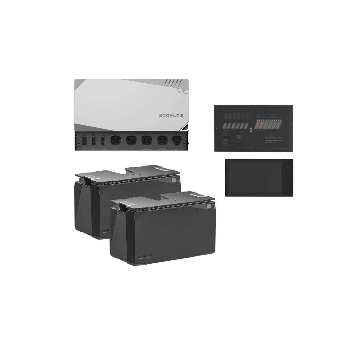 EcoFlow Power Hub 5 kVA Set mit 10 kWh LFP-Speicher – 48V Power Kit | 0 % USt. nach § 12 Abs. 3 UStG