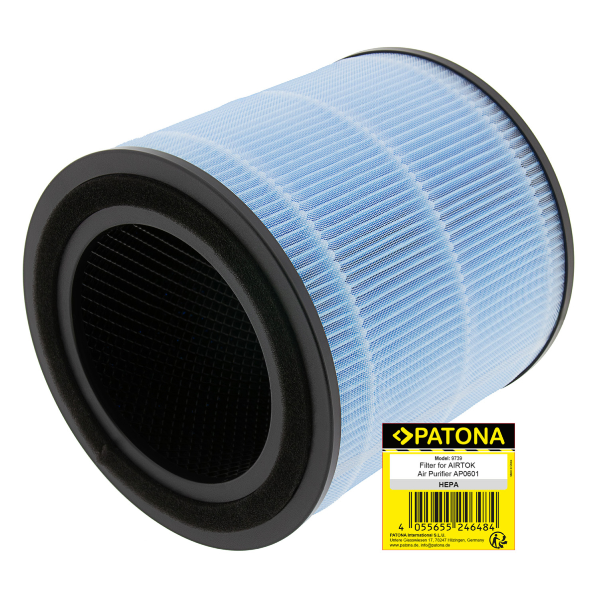 PATONA Luftfilter für AIRTOK AP0601 – HEPA & Aktivkohle